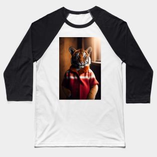 tiger 3d Baseball T-Shirt